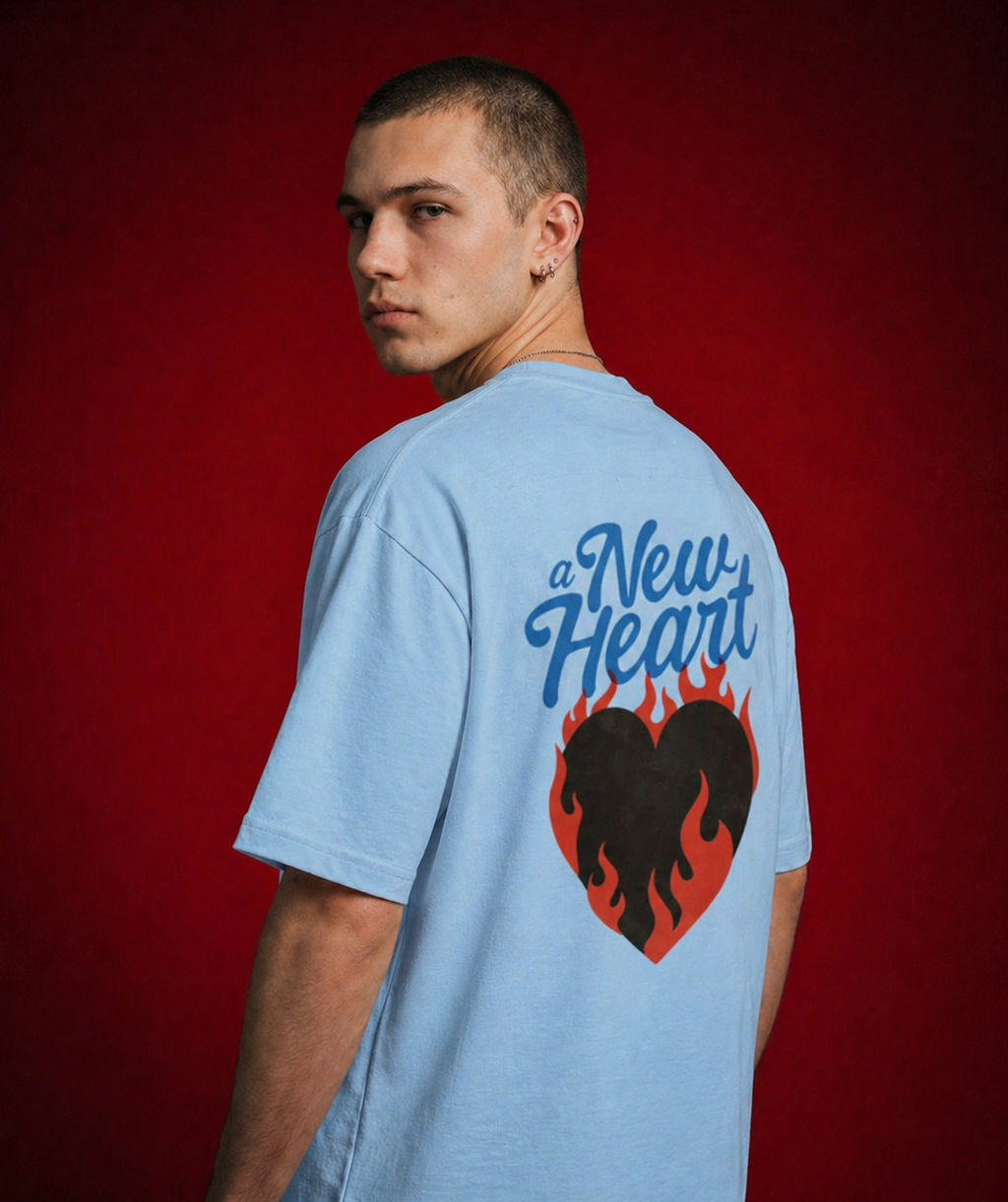 New heart Oversized Tee