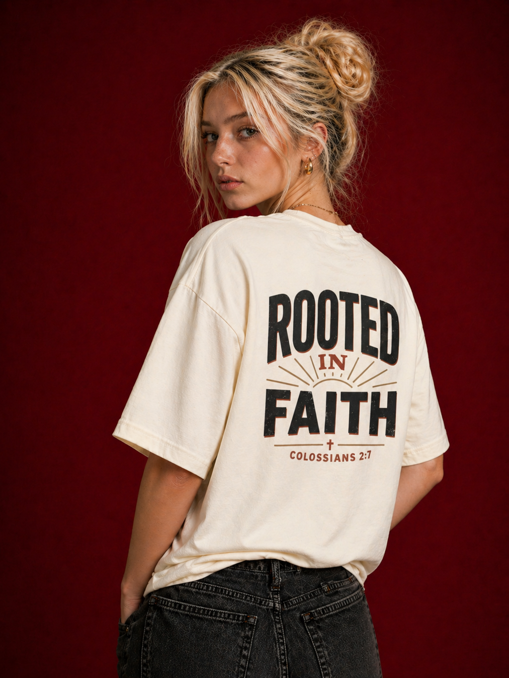 Rooted in faith Oversized Tee