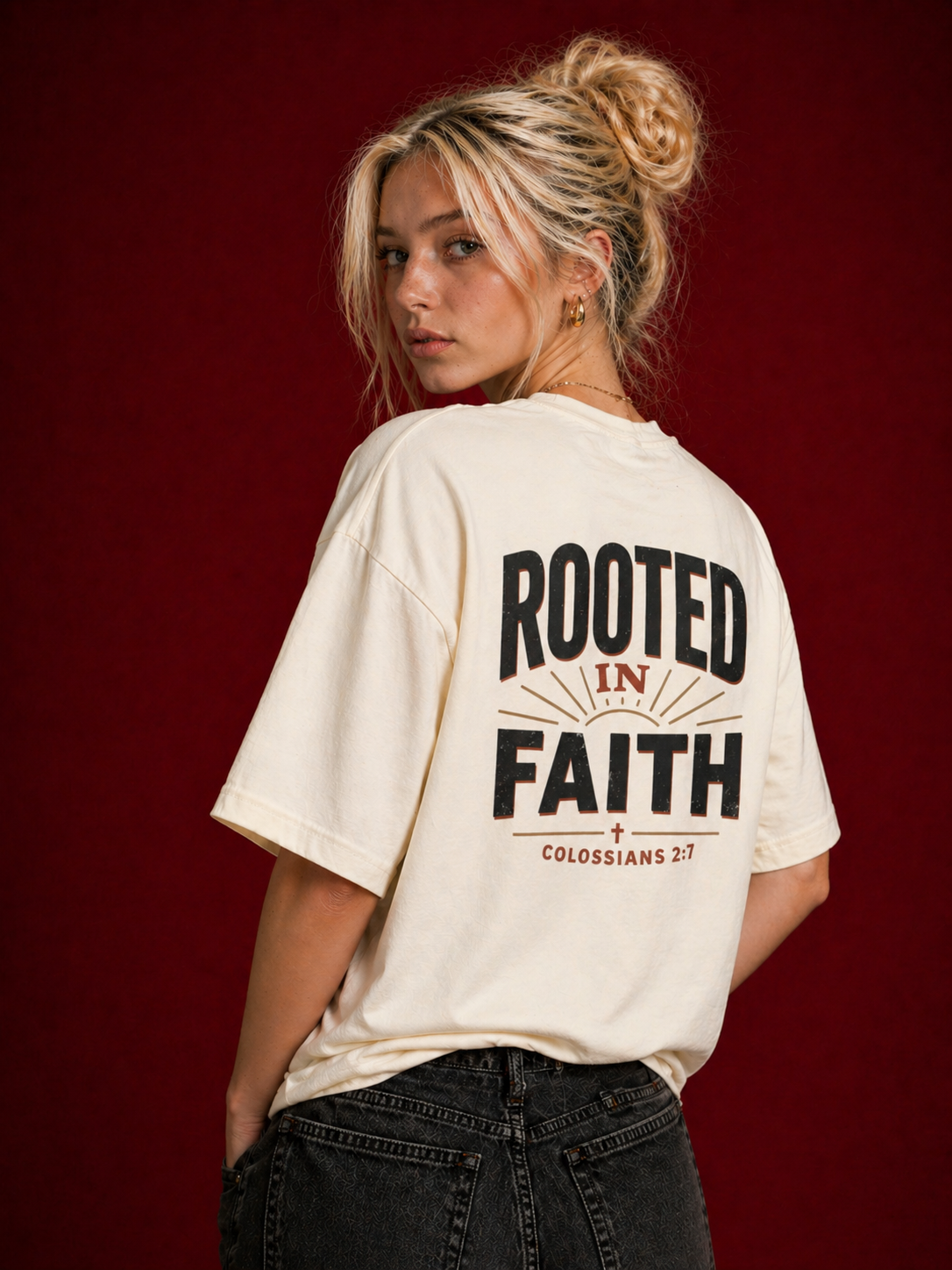 Rooted in faith Oversized Tee